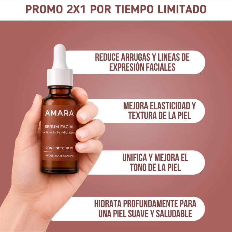 PROMO 2x1 | SERUM ANTIOXIDANTE : REDUCE ARRUGAS Y LINEAS DE EXPRESIÓN