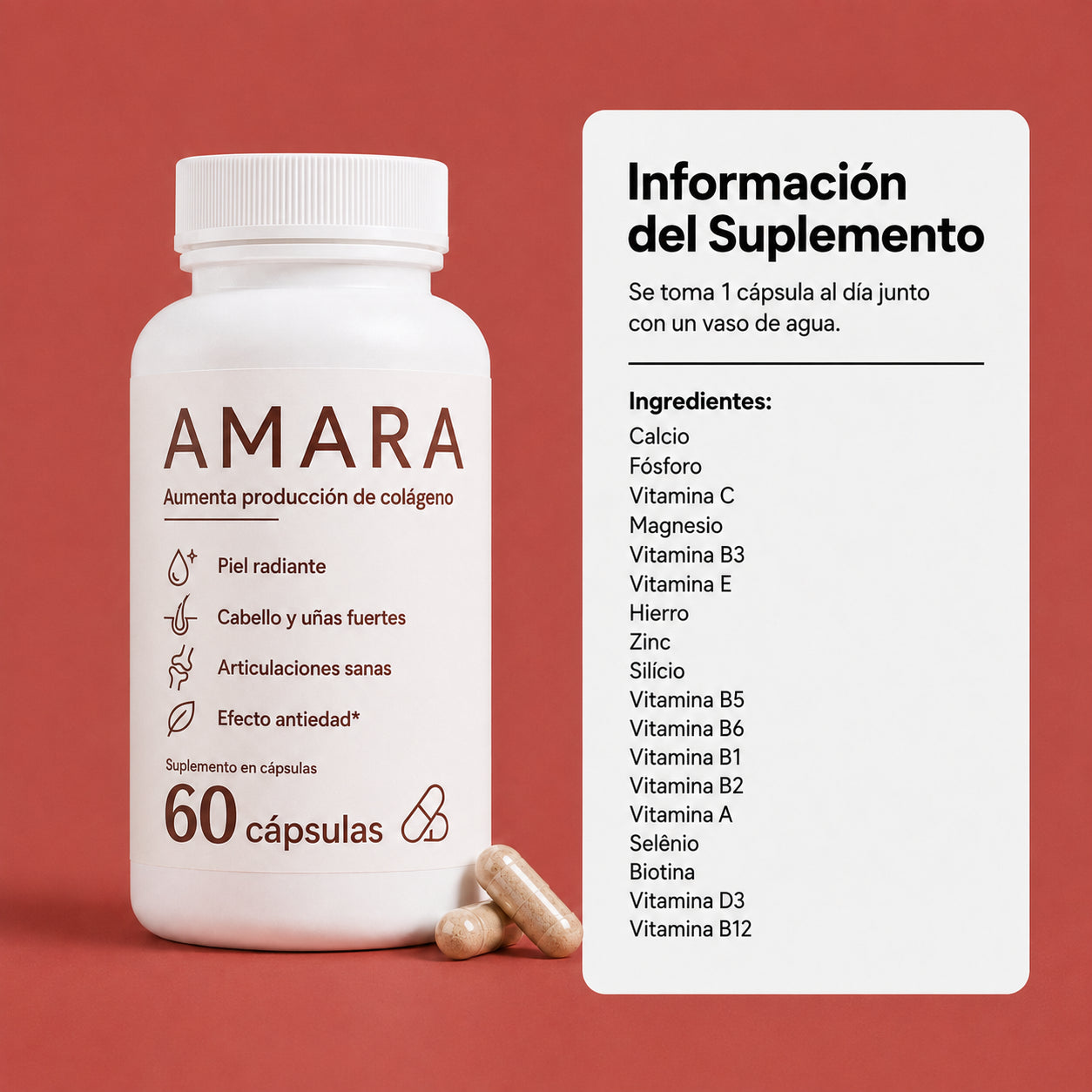 CÁPSULAS ANTIEDAD: Activador de Colágeno